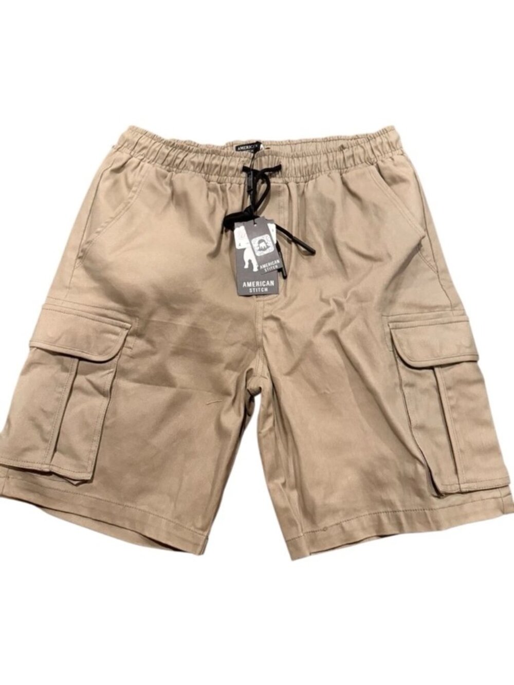 Men's AMERICAN STITCH Khaki Cargo Shorts -M